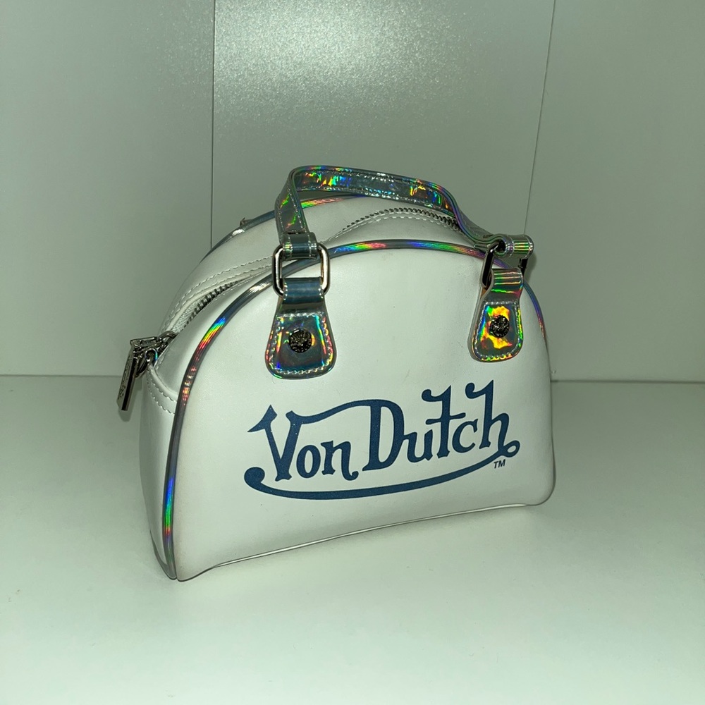Von Dutch bowling bag y2k holographic